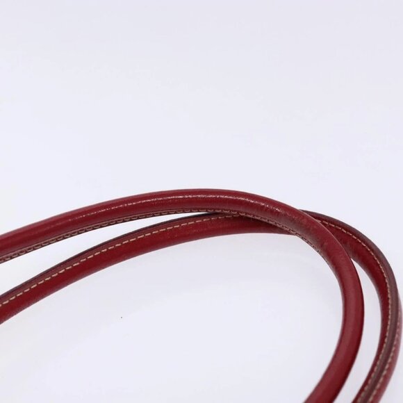 PRADA Tote Bag Nylon Red Silver Auth 138844 - Picture 11 of 16